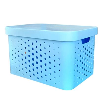 Imagem de kit com 3 Caixas Cestos Organizadores Resistente e Empilháveis - Mixxnova