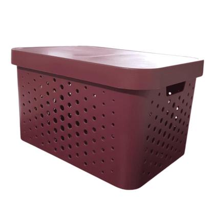 Imagem de kit com 3 Caixas Cestos Organizadores Resistente e Empilháveis - Mixxnova