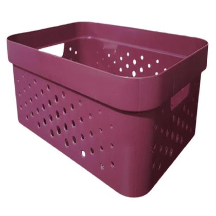 Imagem de kit com 3 Caixas Cestos Organizadores Resistente e Empilháveis - Mixxnova