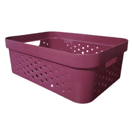 Imagem de kit com 3 Caixas Cestos Organizadores Resistente e Empilháveis - Mixxnova