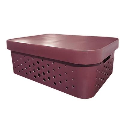 Imagem de kit com 3 Caixas Cestos Organizadores Resistente e Empilháveis - Mixxnova