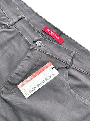 Imagem de Kit com 3 calças de sarja masculina modelo Slim calças com ótima costura todas com elastano