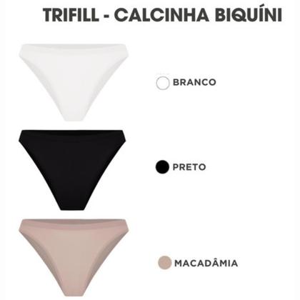 Imagem de Kit Com 3 Calcinhas Biquini De Microfibra Trifil