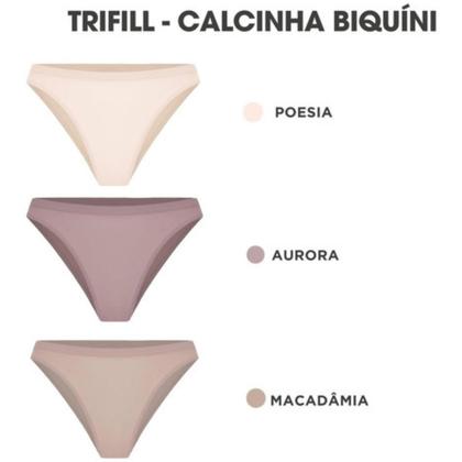 Imagem de Kit Com 3 Calcinhas Biquini De Microfibra Trifil