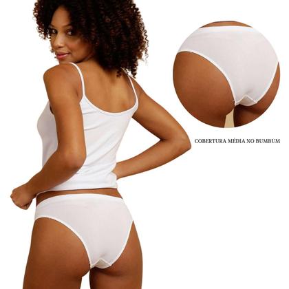 Imagem de Kit Com 3 Calcinhas Biquini Microfibra Sem Costura C04404 Trifil