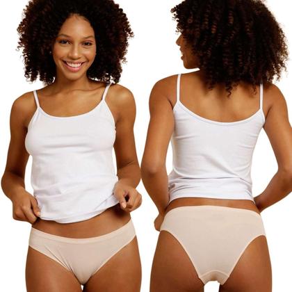 Imagem de Kit Com 3 Calcinhas Biquini Microfibra Sem Costura C04404 Trifil