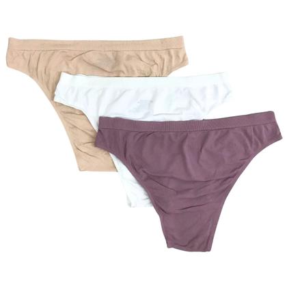Imagem de Kit Com 3 Calcinhas Biquini Microfibra Sem Costura C04404 Trifil