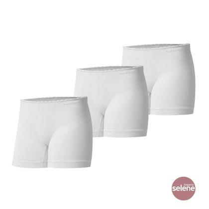 Imagem de Kit Com 3 Calcinhas Boxer Sem Costura Infantil Juvenil Selene Feminina