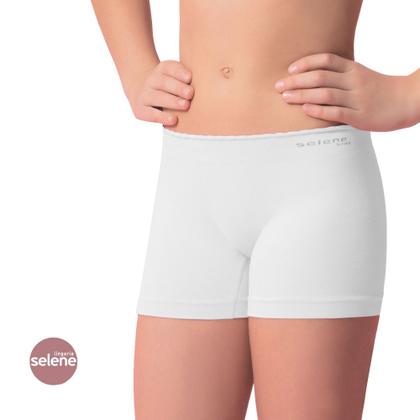 Imagem de Kit Com 3 Calcinhas Boxer Sem Costura Infantil Juvenil Selene Feminina
