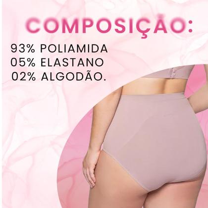 Imagem de Kit Com 3 Calcinhas Cinta Sem Costura Para Gestante Grávida Loba Lupo