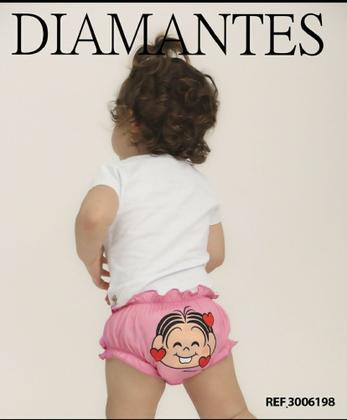 Imagem de kit com 3 Calcinhas Infantil turma da Mônica - Diamantes Lingerie