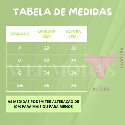 Imagem de Kit com 3 Calcinhas Tanga Biquini Microfibra DelRio Adulto