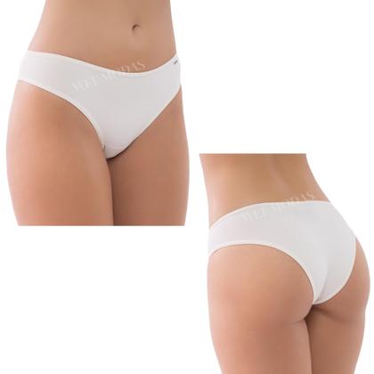 Imagem de Kit com 3 Calcinhas Tanga Biquini Microfibra DelRio Adulto