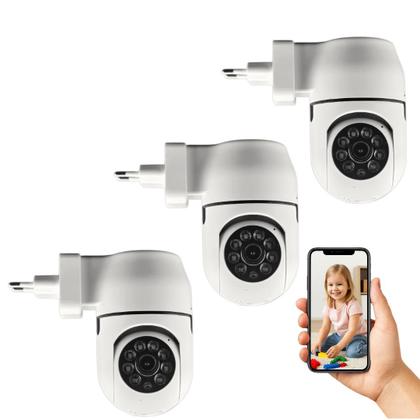 Imagem de Kit Com 3 Câmeras De Segurança Jortan Wi-fi Interna Hd 360