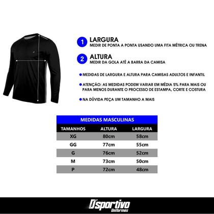 Imagem de Kit Com 3 Camisas Agro Dry Fit Manga Longa com UV50+