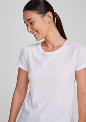 Imagem de Kit Com 3 Camisetas Femininas Básicas
