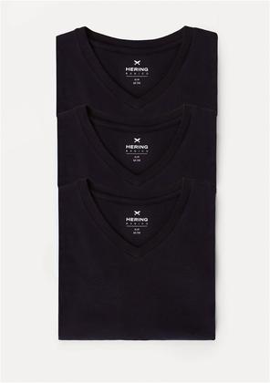 Imagem de Kit Com 3 Camisetas Masculinas Básicas Slim Gola V