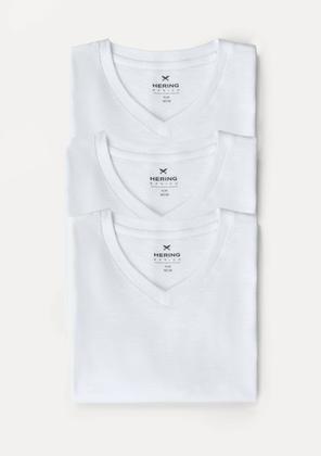 Imagem de Kit Com 3 Camisetas Masculinas Básicas Slim Gola V