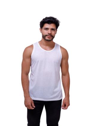 Imagem de Kit Com 3 Camisetas Regatas Masculina 100% Poliéster