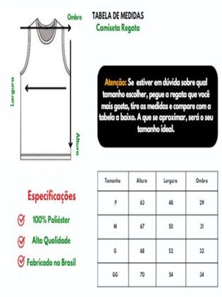 Imagem de Kit Com 3 Camisetas Regatas Poliéster Masculina - Colors