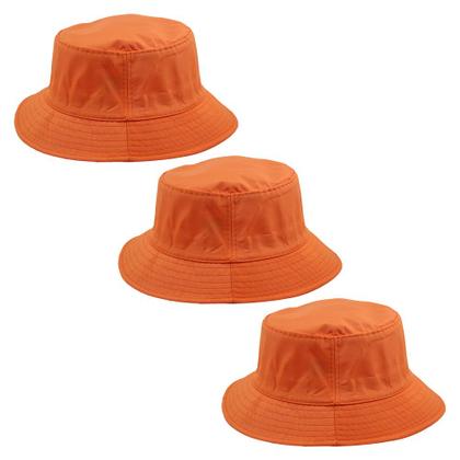 Imagem de Kit Com 3 Chapéu Bucket Hat Liso Balde Masculino E Feminino