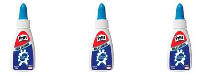 Imagem de Kit com 3 - Cola Líquida Branca Tenaz Lavável 35g