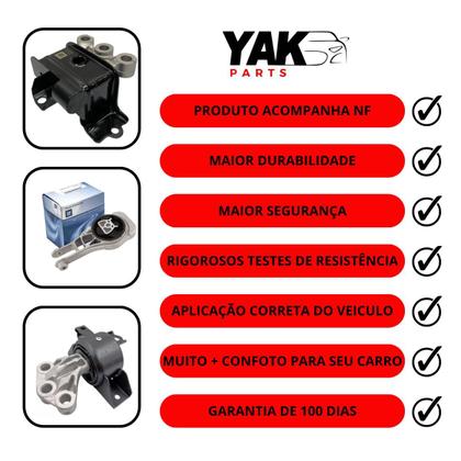 Imagem de Kit Com 3 Coxins de Motor e Cambio Manual para Onix Prisma Spin Cobalt ORIGINAL PEÇA GENUINA GM