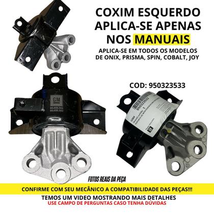 Imagem de Kit Com 3 Coxins de Motor e Cambio Manual para Onix Prisma Spin Cobalt ORIGINAL PEÇA GENUINA GM