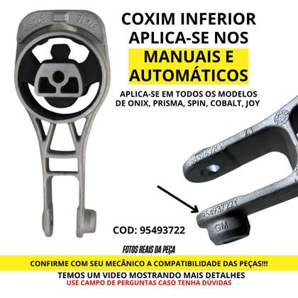 Imagem de Kit Com 3 Coxins de Motor e Cambio Manual para Onix Prisma Spin Cobalt ORIGINAL PEÇA GENUINA GM