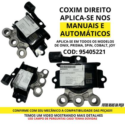 Imagem de Kit Com 3 Coxins de Motor e Cambio Manual para Onix Prisma Spin Cobalt ORIGINAL PEÇA GENUINA GM