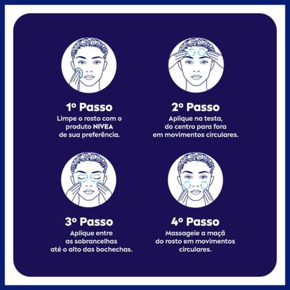Imagem de Kit com 3 Creme Facial Cuidados Noturno 5 em 1 100g  Nívea