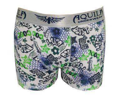 Imagem de Kit  Com 3 Cueca Boxer  Microfibra Estampada Aquila Sortido