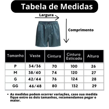 Imagem de Kit Com 3 Cueca Samba Canção De Cetim Short De Dormir