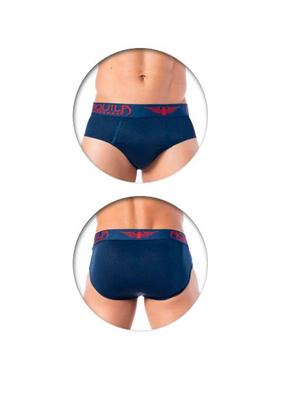 Imagem de Kit Com 3 Cuecas Masculina Slip Elastico Exposto Microfibra