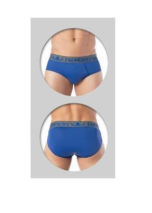 Imagem de Kit Com 3 Cuecas Slip Elastico Exposto Imperio - Microfibra
