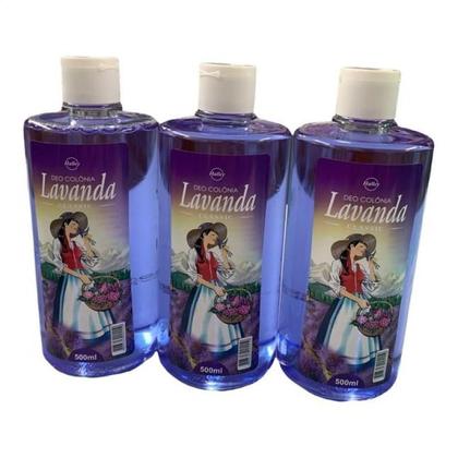 Imagem de Kit Com 3 Deo-Colonia Lavanda Halley Original 500 Ml