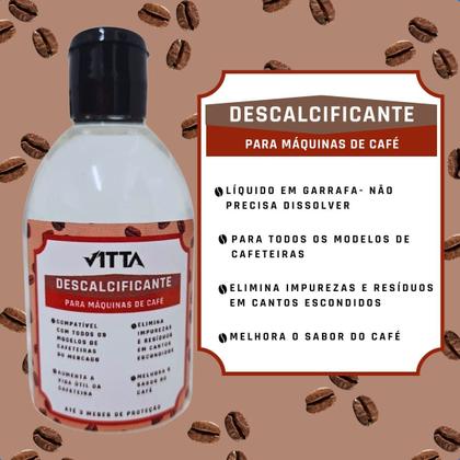 Imagem de Kit com 3 Descalcificantes Líquidos Para Limpeza de Cafeteira
