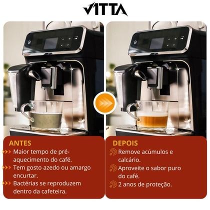 Imagem de Kit com 3 Descalcificantes Líquidos Para Limpeza de Cafeteira