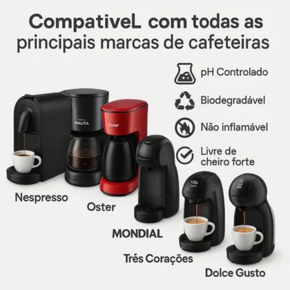 Imagem de Kit com 3 Descalcificantes Líquidos Para Limpeza de Cafeteira