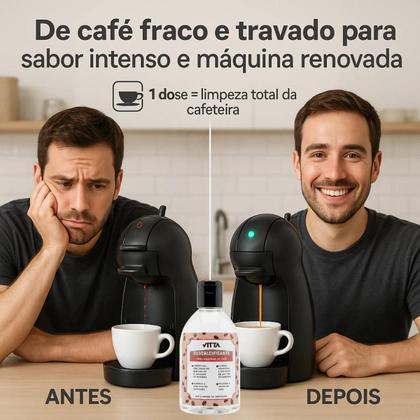 Imagem de Kit com 3 Descalcificantes Líquidos Para Limpeza de Cafeteira