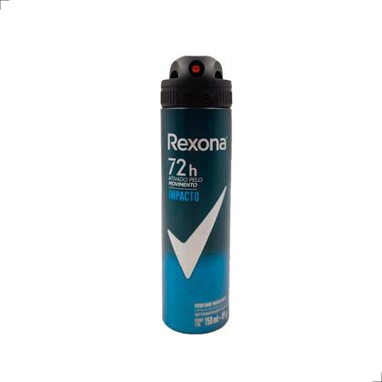 Imagem de Kit com 3 Desodorante Aerosol Spray Masculino Impacto Rexona Frescor Duradouro Proteção Contra Odores 72h 150ml