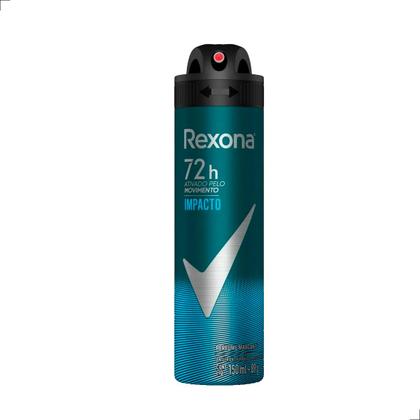 Imagem de Kit com 3 Desodorante Aerosol Spray Masculino Impacto Rexona Frescor Duradouro Proteção Contra Odores 72h 150ml