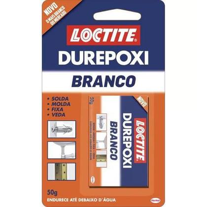Imagem de Kit com 3 - Durepóxi Branco Epóxi Loctite 50g Henkel