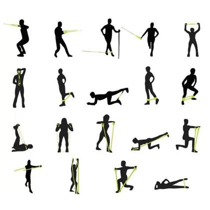 Imagem de Kit Com 3 Elásticos Extensores Ginástica Fitness Liveup 3211