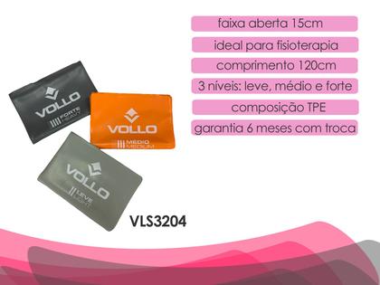 Imagem de Kit Com 3 Faixas Elasticas Theraband Termoplástica 120x15cm VLS3204 Vollo
