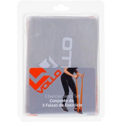 Imagem de Kit com 3 faixas elasticas tipo thera band vollo