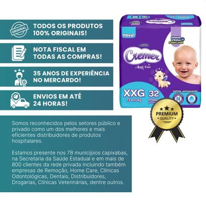 Imagem de Kit com 3 Fralda Cremer Mega XXG com 32 Unidades Magic Care