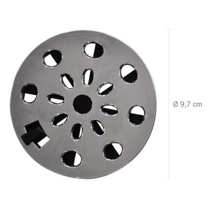 Imagem de Kit com 3 Grelha Redonda com Diâmetro de 9,7cm e com Anti-inseto em Abs Modelo Ii Astra