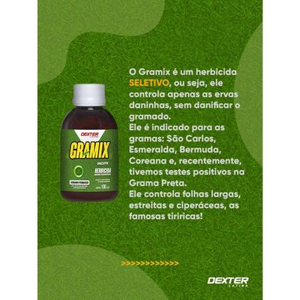 Imagem de Kit Com 3 Herbicidas Seletivo Para Gramados Gramix 100ml - Dexter