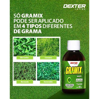 Imagem de Kit Com 3 Herbicidas Seletivo Para Gramados Gramix 100ml - Dexter